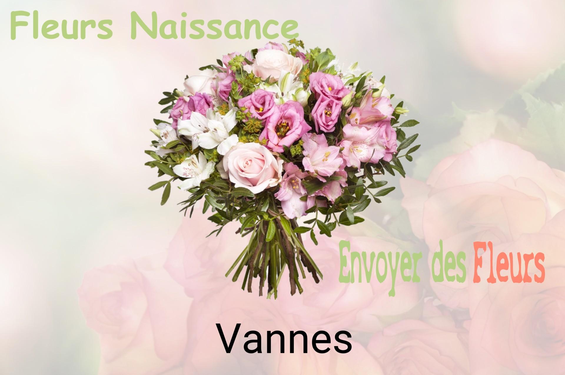Bouquet de fleurs de naissance livré à Vannes